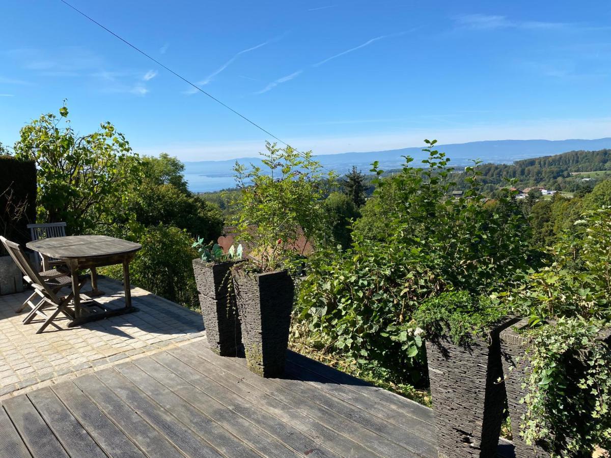 Petite Maison A L'Oree Des Bois Vue Magnifique Sur Le Lac Zenitude Et Plenitude Villa Belmont-sur-Lausanne Exterior photo