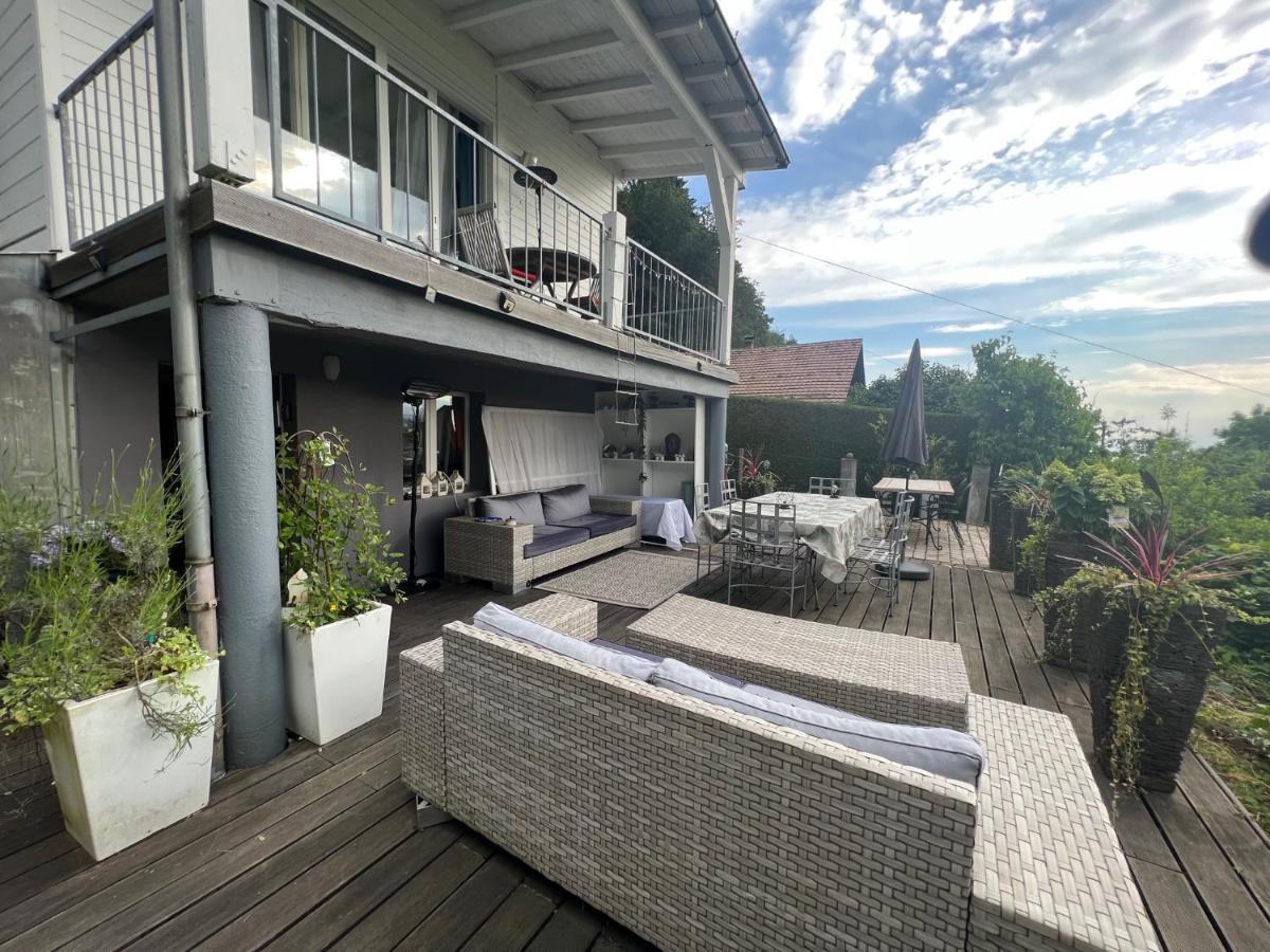 Petite Maison A L'Oree Des Bois Vue Magnifique Sur Le Lac Zenitude Et Plenitude Villa Belmont-sur-Lausanne Exterior photo