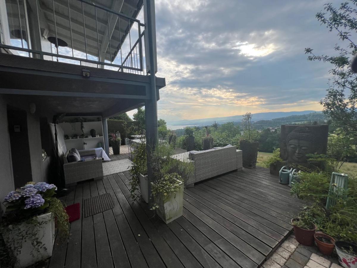 Petite Maison A L'Oree Des Bois Vue Magnifique Sur Le Lac Zenitude Et Plenitude Villa Belmont-sur-Lausanne Exterior photo