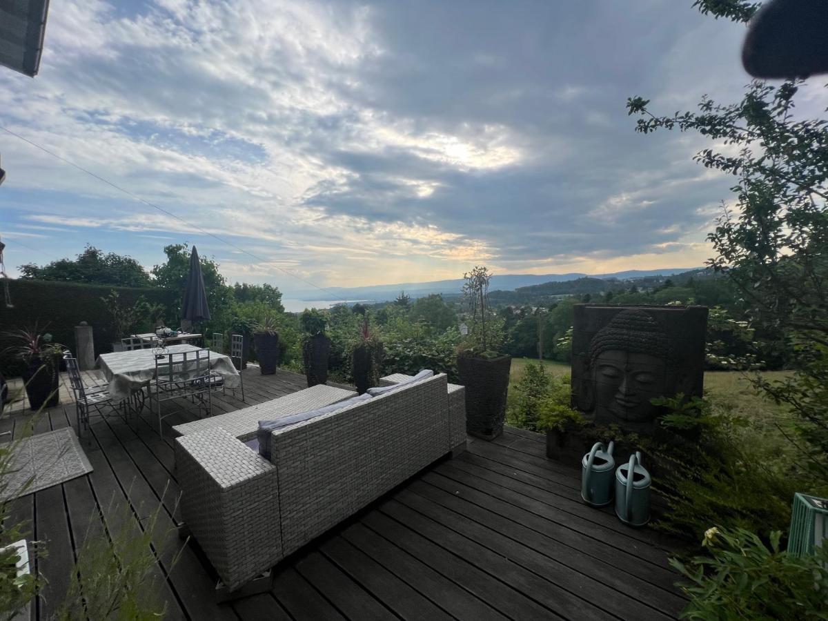 Petite Maison A L'Oree Des Bois Vue Magnifique Sur Le Lac Zenitude Et Plenitude Villa Belmont-sur-Lausanne Exterior photo